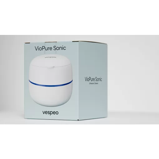 Vespeo VioPure Sonic ultrahangos fogszabályzó és műfogsor tisztító UV fénnyel /kék/
